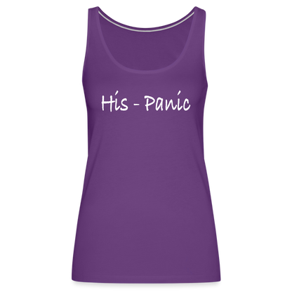 His - Panic Women's Women’s Premium Tank Top (Hispanic Women) - purple