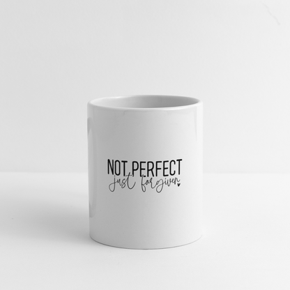 Not Perfect Just Forgiven Coffee Mug - white