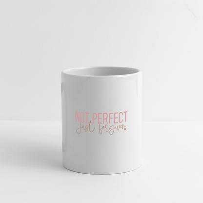 Not Perfect Just Forgiven Coffee Mug - white