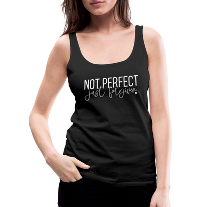 Not Perfect Just Forgiven Men’s Premium Tank Top - black