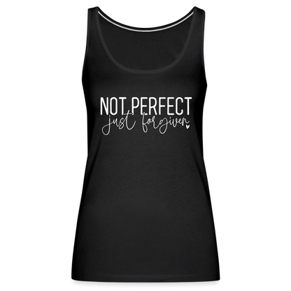 Not Perfect Just Forgiven Men’s Premium Tank Top - black