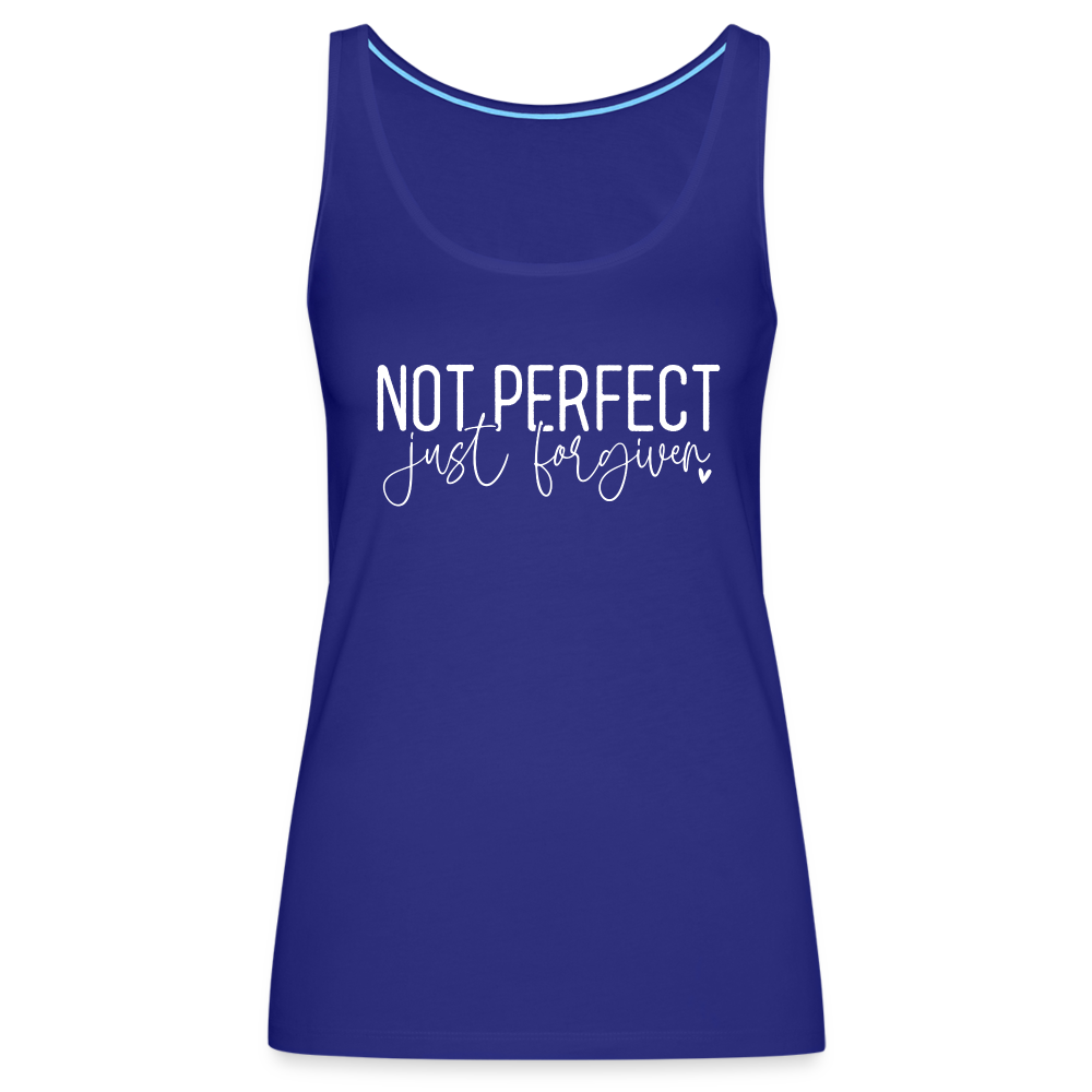 Not Perfect Just Forgiven Men’s Premium Tank Top - royal blue