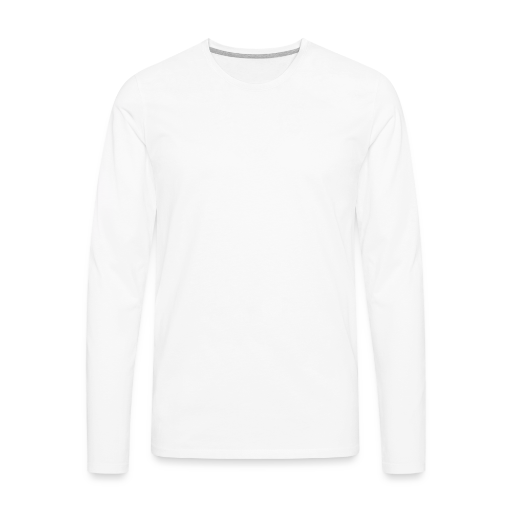 Not Perfect Just Forgiven Men's Premium Long Sleeve T-Shirt - white