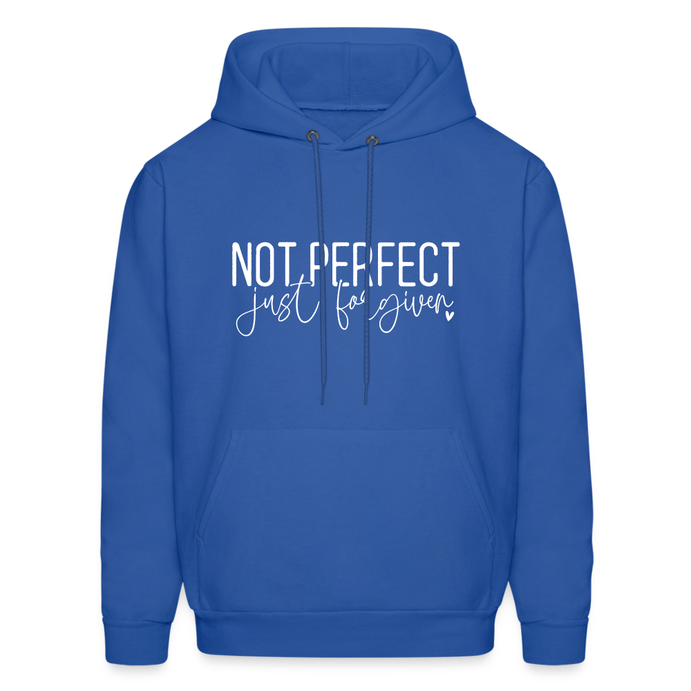 Not Perfect Just Forgiven Hoodie - royal blue