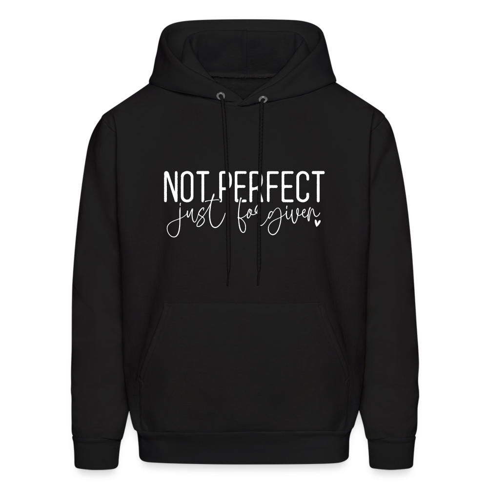 Not Perfect Just Forgiven Hoodie - black