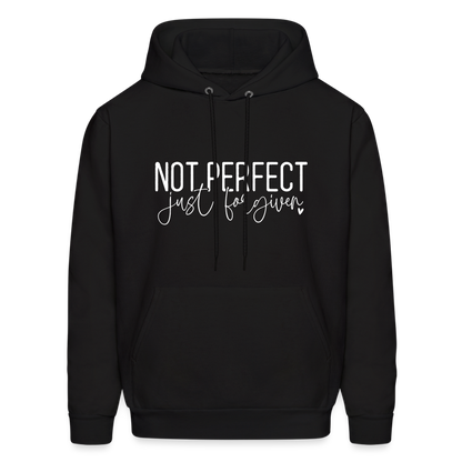 Not Perfect Just Forgiven Hoodie - black