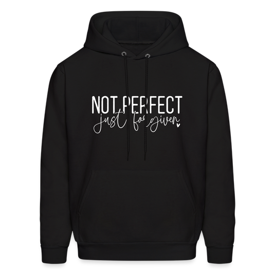 Not Perfect Just Forgiven Hoodie - black