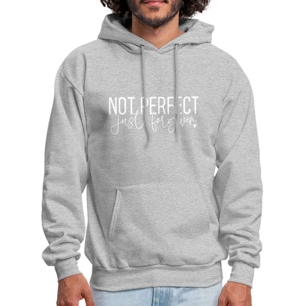 Not Perfect Just Forgiven Hoodie - heather gray