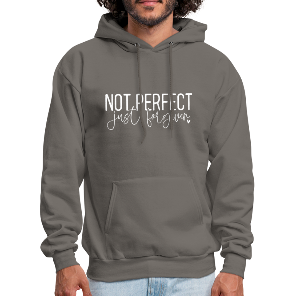 Not Perfect Just Forgiven Hoodie - asphalt gray