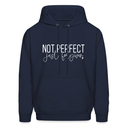 Not Perfect Just Forgiven Hoodie - navy