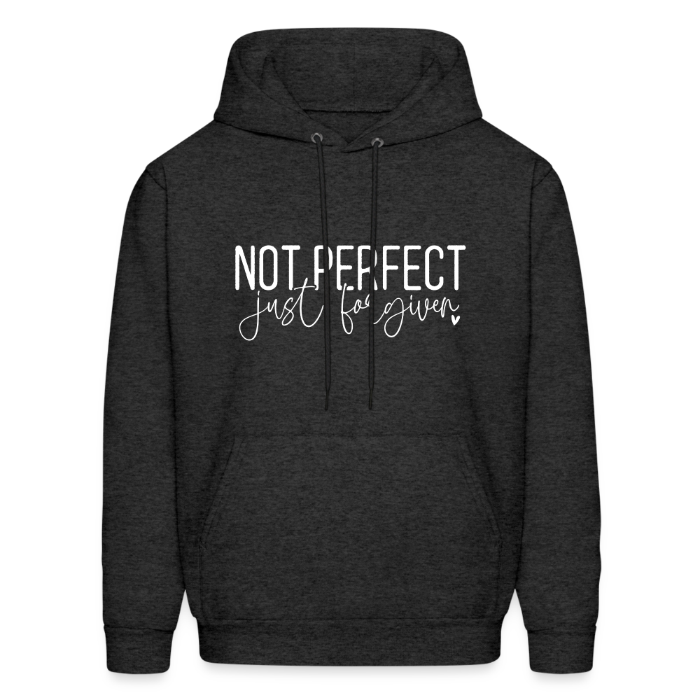 Not Perfect Just Forgiven Hoodie - charcoal grey