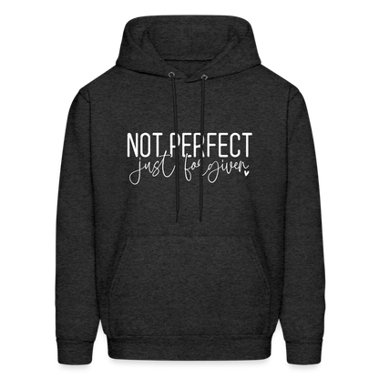 Not Perfect Just Forgiven Hoodie - charcoal grey