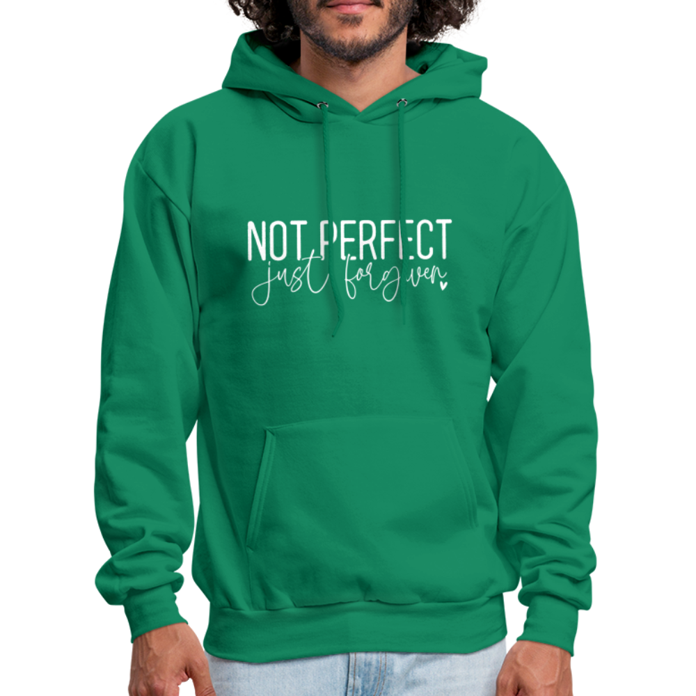 Not Perfect Just Forgiven Hoodie - kelly green