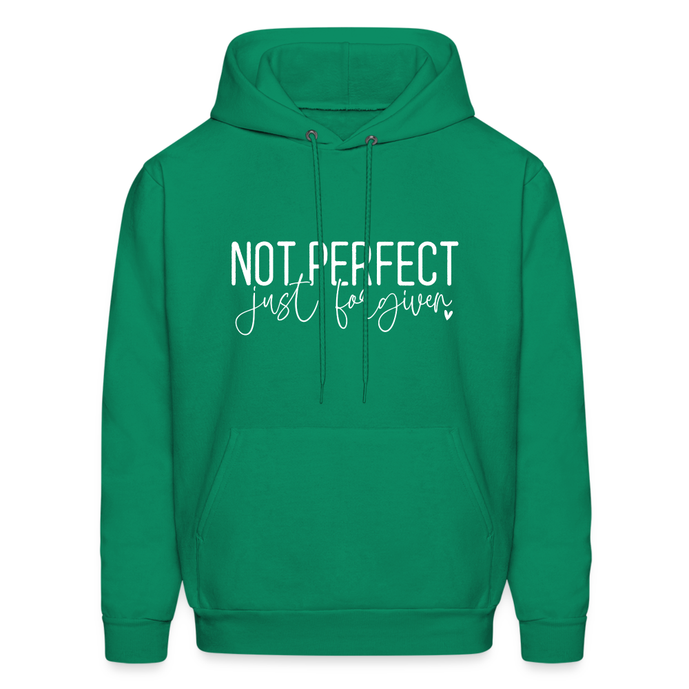 Not Perfect Just Forgiven Hoodie - kelly green