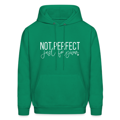 Not Perfect Just Forgiven Hoodie - kelly green