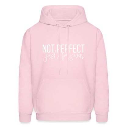 Not Perfect Just Forgiven Hoodie - pale pink