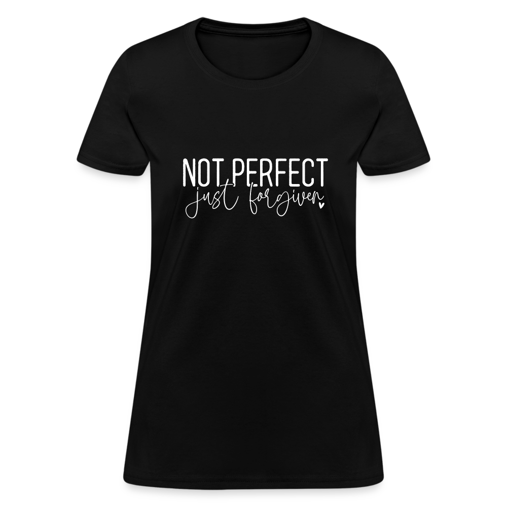 Not Perfect Just Forgiven Women's T-Shirt - black