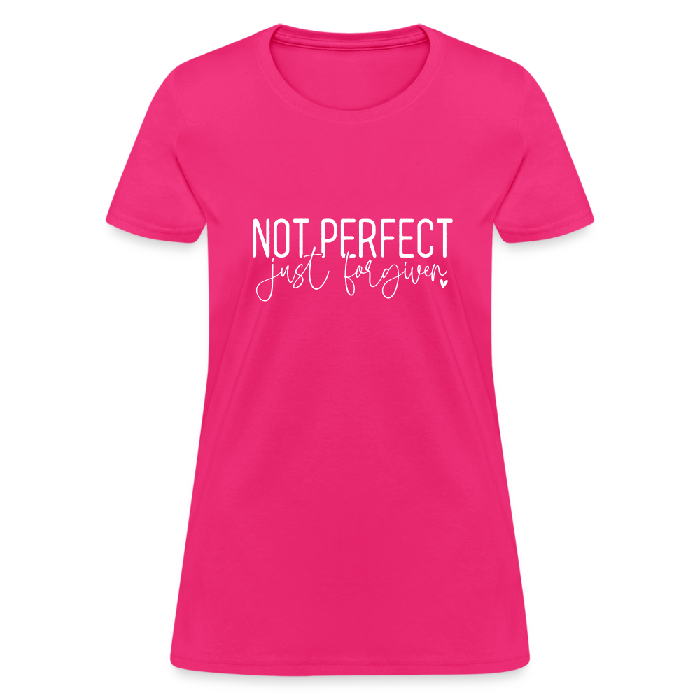 Not Perfect Just Forgiven Women's T-Shirt - fuchsia