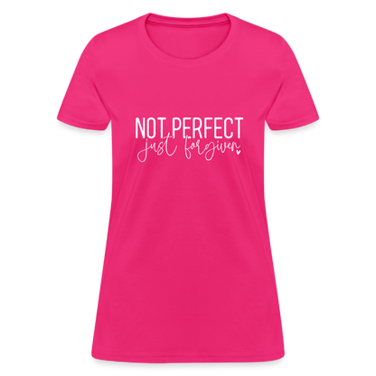 Not Perfect Just Forgiven Women's T-Shirt - fuchsia