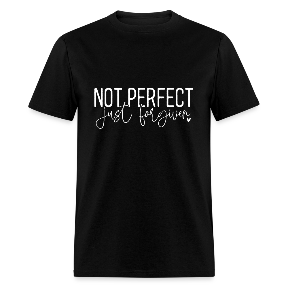 Not Perfect Just Forgiven T-Shirt - black