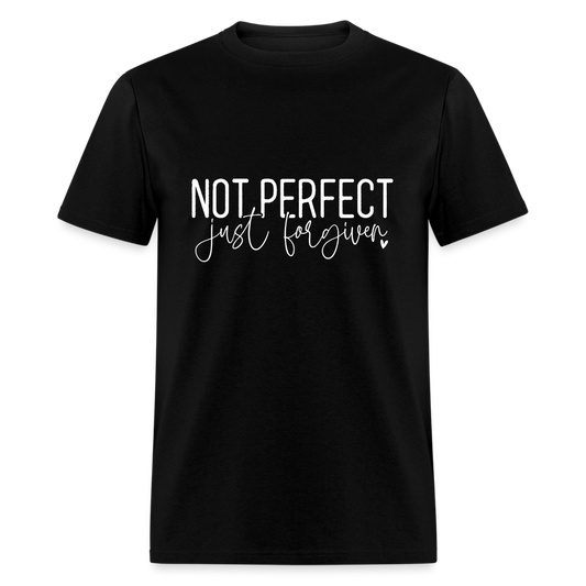 Not Perfect Just Forgiven T-Shirt - black