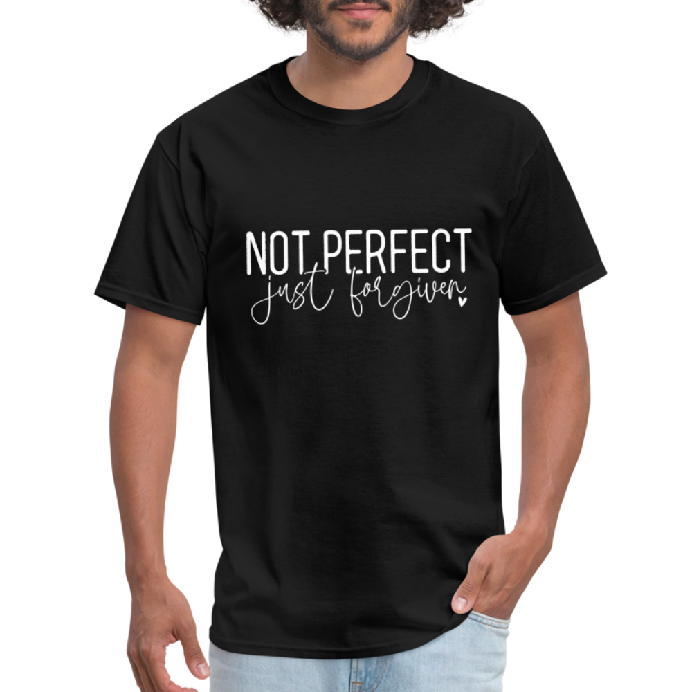 Not Perfect Just Forgiven T-Shirt - black