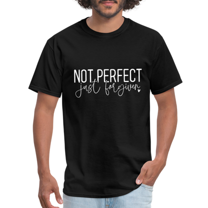 Not Perfect Just Forgiven T-Shirt - black