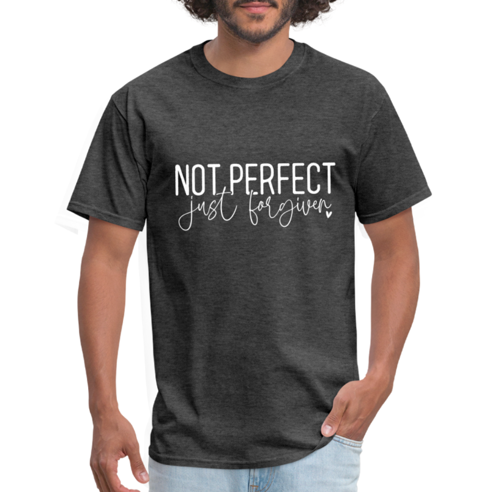 Not Perfect Just Forgiven T-Shirt - heather black