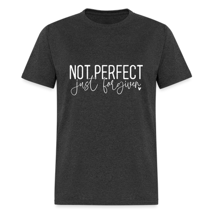 Not Perfect Just Forgiven T-Shirt - heather black