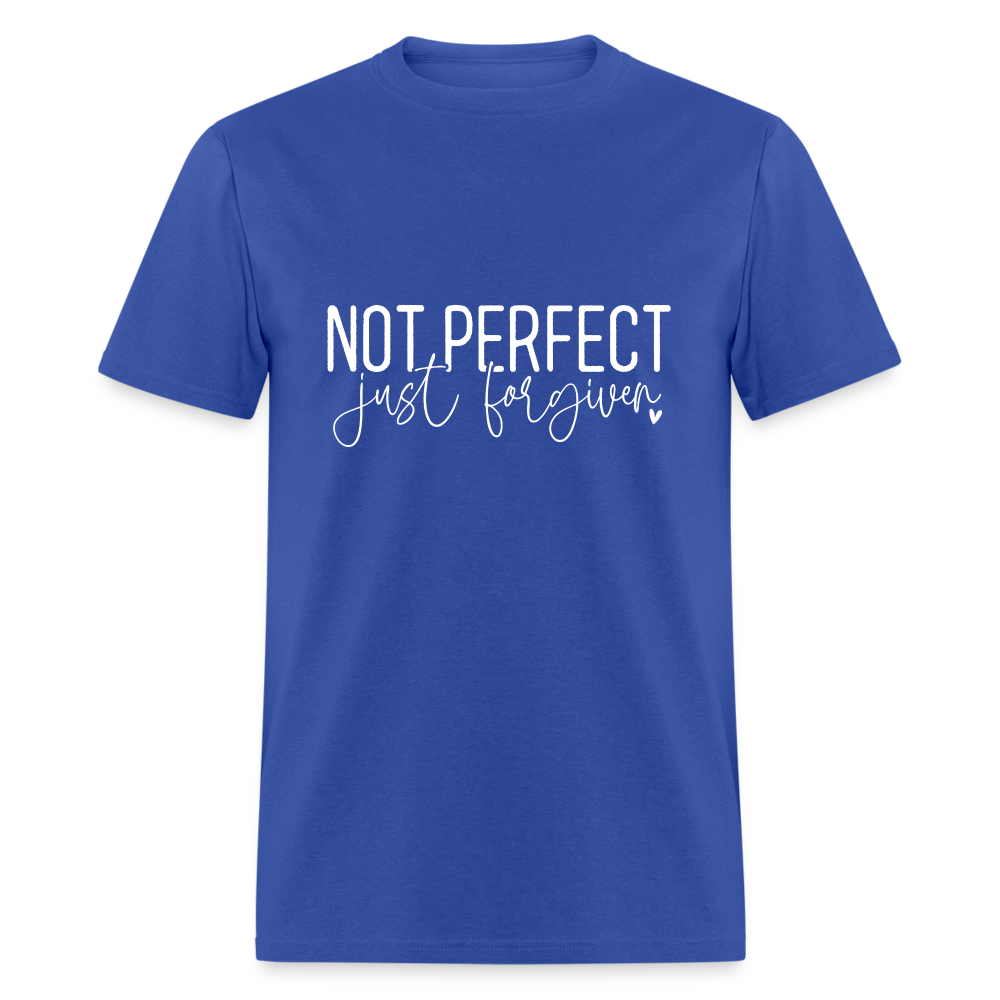 Not Perfect Just Forgiven T-Shirt - royal blue