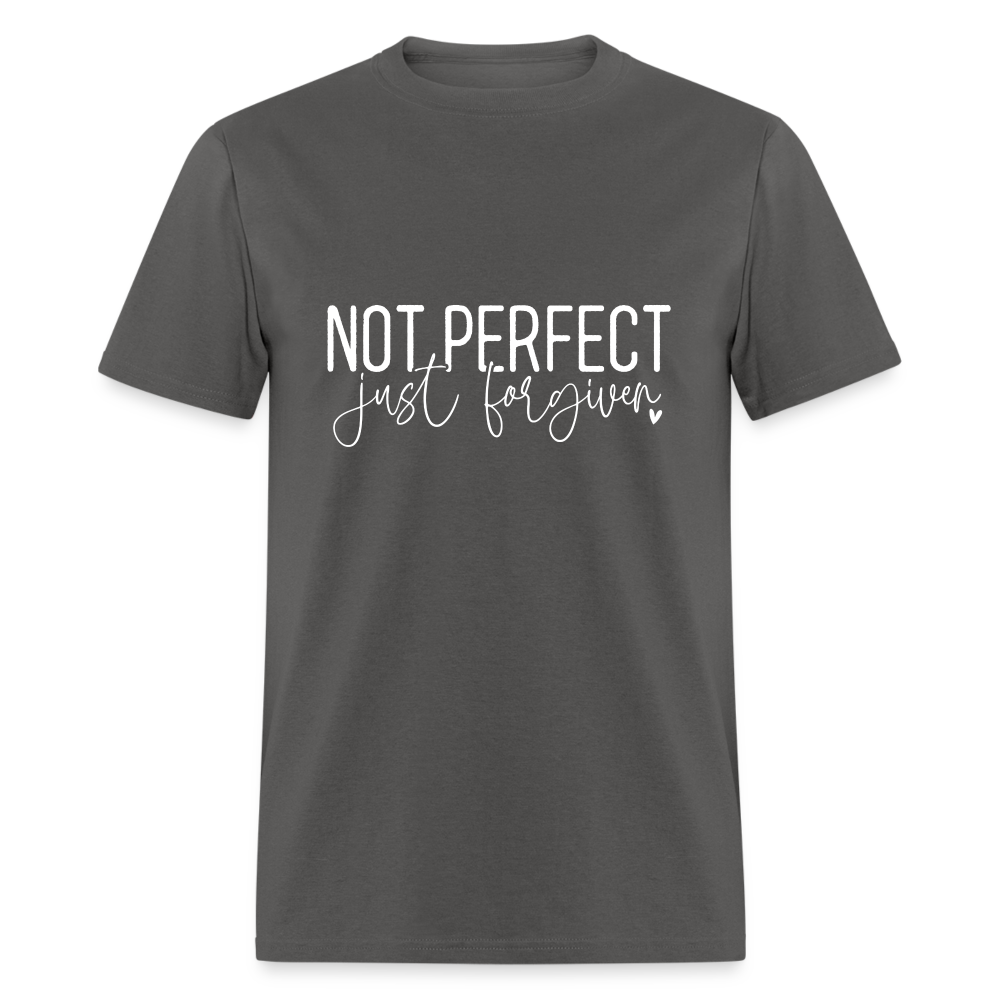 Not Perfect Just Forgiven T-Shirt - charcoal