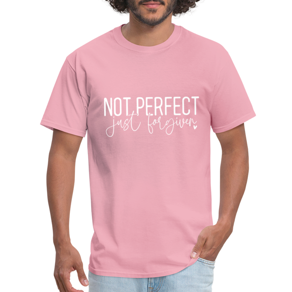 Not Perfect Just Forgiven T-Shirt - pink