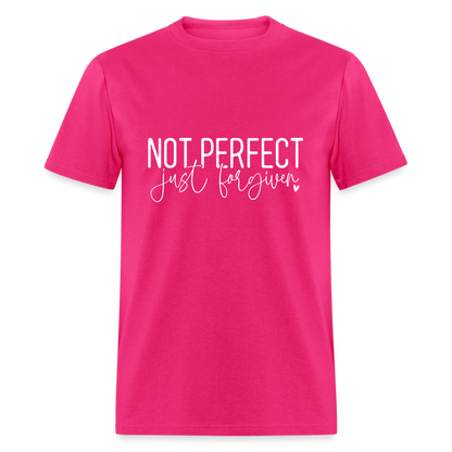 Not Perfect Just Forgiven T-Shirt - fuchsia