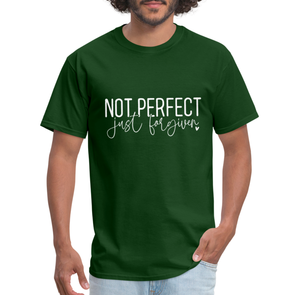 Not Perfect Just Forgiven T-Shirt - forest green