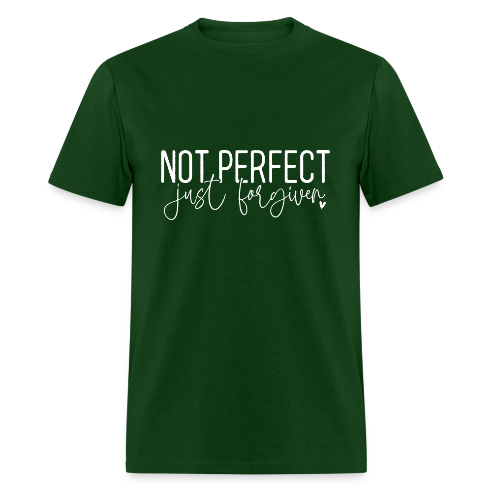 Not Perfect Just Forgiven T-Shirt - forest green