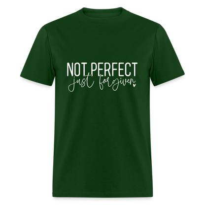 Not Perfect Just Forgiven T-Shirt - forest green