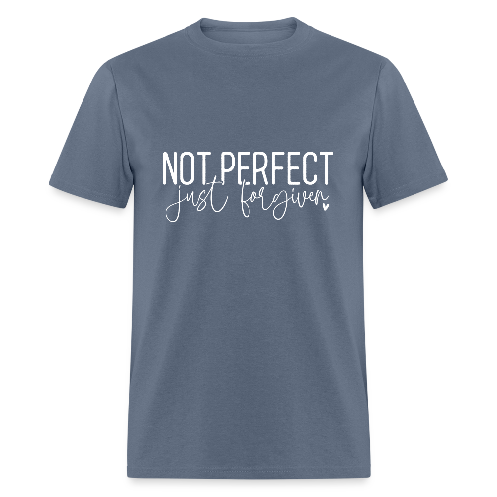 Not Perfect Just Forgiven T-Shirt - denim