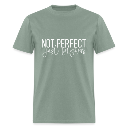 Not Perfect Just Forgiven T-Shirt - sage