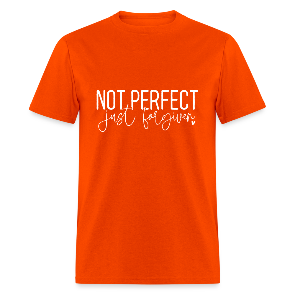 Not Perfect Just Forgiven T-Shirt - orange