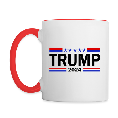 I'm Voting for the OutLaw not the Kid Sniffer (Trump) Coffee Mug - white/red