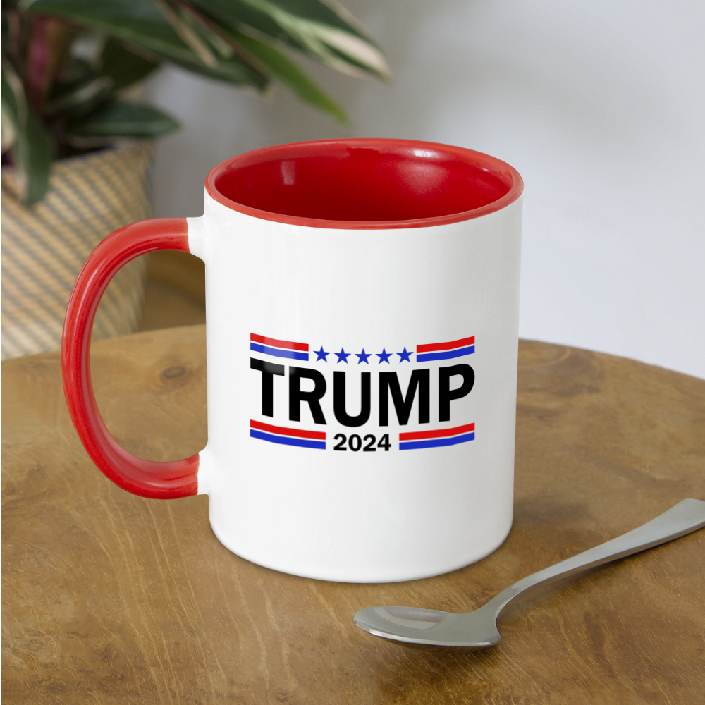 I'm Voting for the OutLaw not the Kid Sniffer (Trump) Coffee Mug - white/red