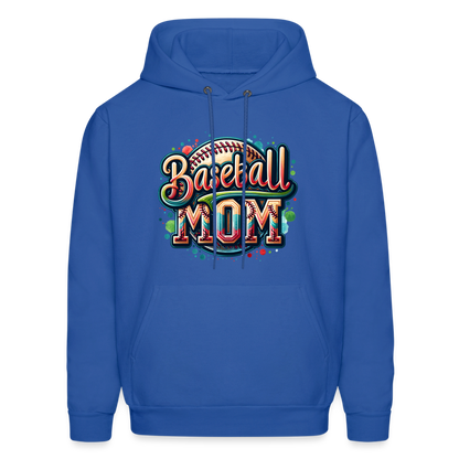 Baseball Mom Hoodie - royal blue