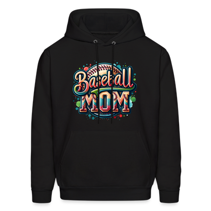 Baseball Mom Hoodie - black