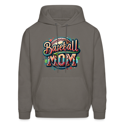 Baseball Mom Hoodie - asphalt gray