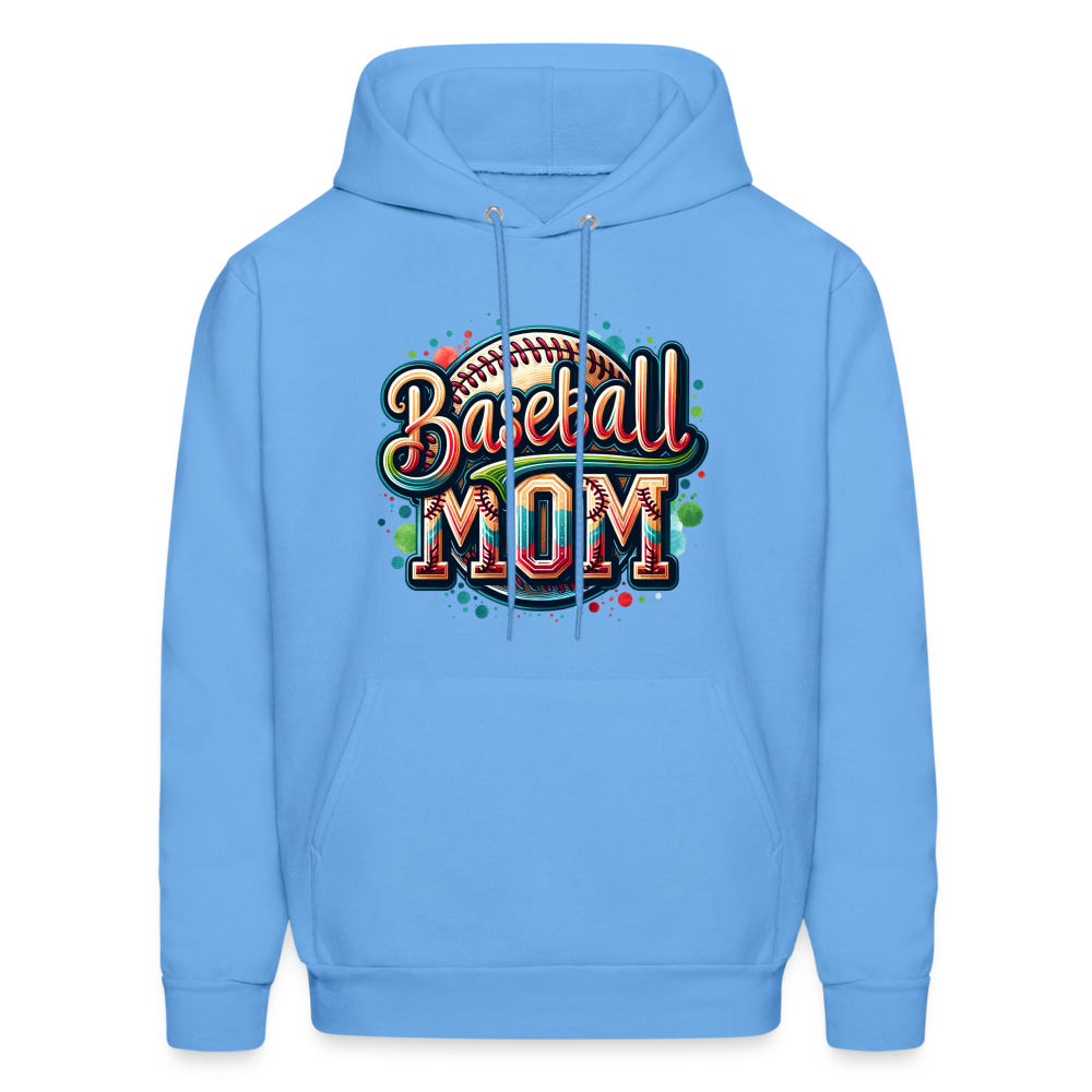 Baseball Mom Hoodie - carolina blue