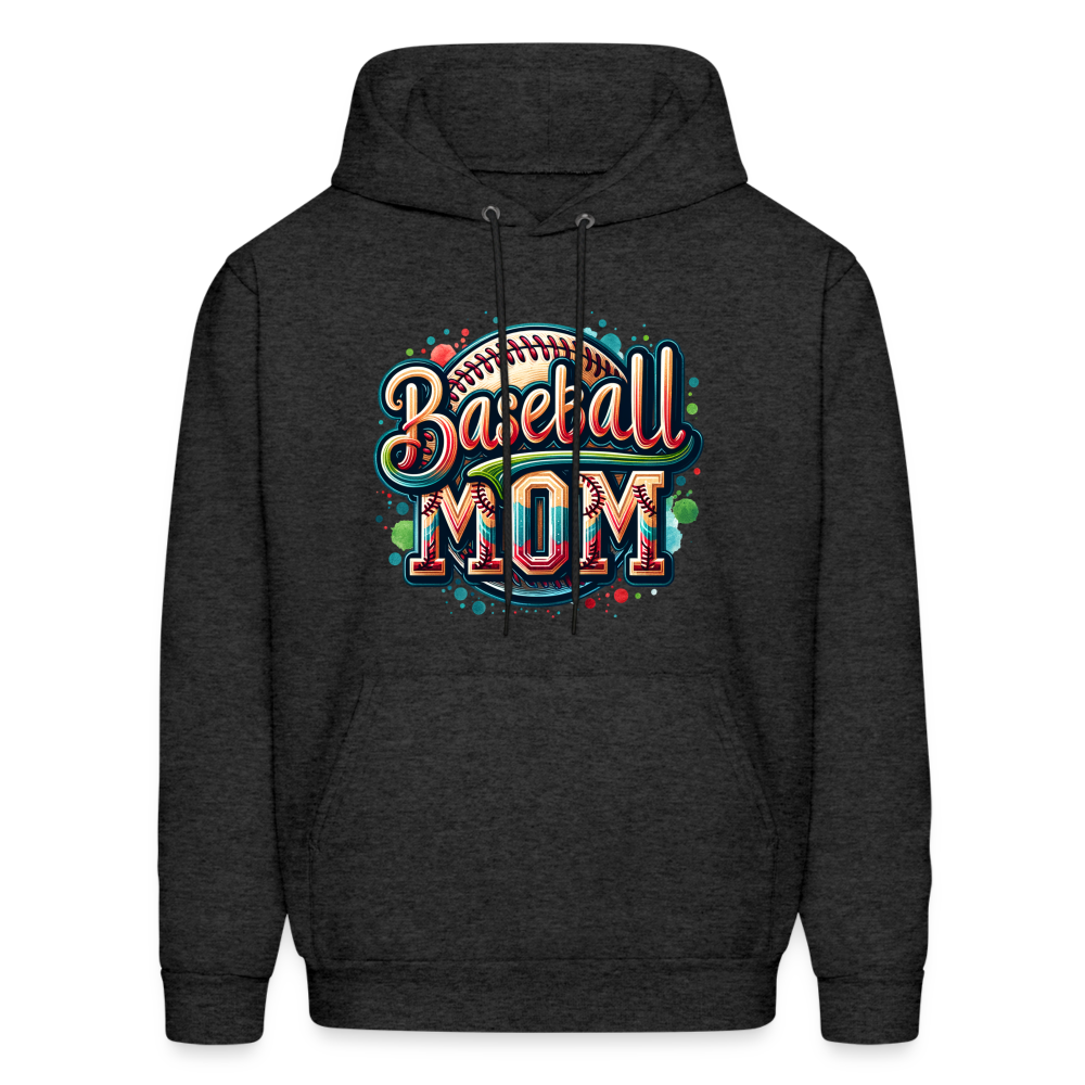 Baseball Mom Hoodie - charcoal grey