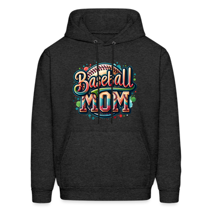 Baseball Mom Hoodie - charcoal grey