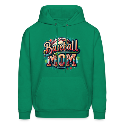 Baseball Mom Hoodie - kelly green