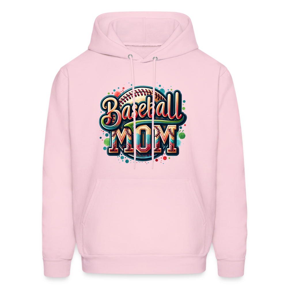 Baseball Mom Hoodie - pale pink