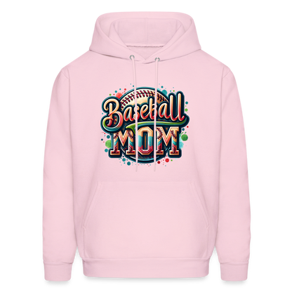 Baseball Mom Hoodie - pale pink